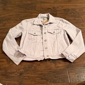 NWT Elevated Faith Purple Denim Jacket